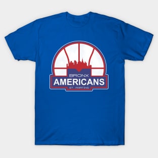 Defunct Bronx Americans 'St. Martins' Basketball Team T-Shirt